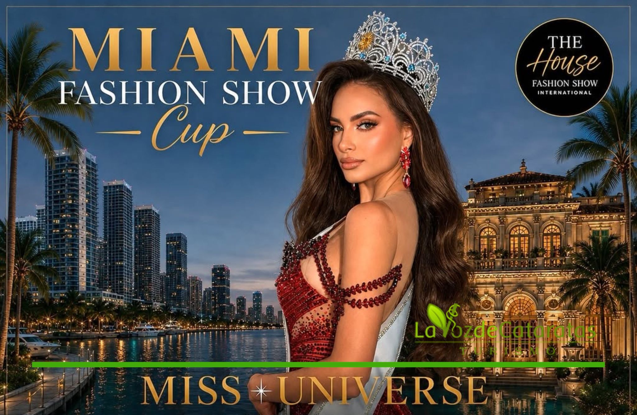 Tamara Rogouski Berjalan di Miami Fashion Show Cup, Siap Wakili Argentina di Miss Universe